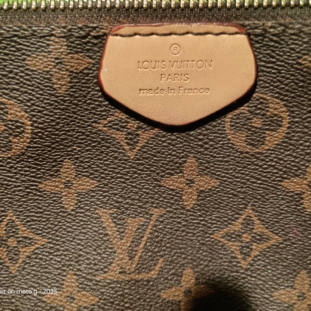 Louis Vuitton Brown Monogram Wristlet with Gold Chain - Picture 4 of 9